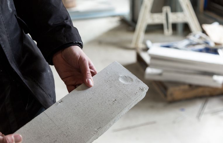 Thumbprint detail showcases the handcrafted nature of the custom bricks, which are featured on the front façade of 280 St. Marks Avenue. Photo: Melissa Goodwin/For Commercial Observer
