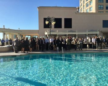The networking cocktail reception at MBA/CREF.