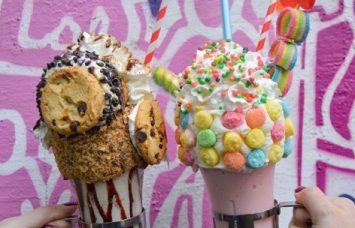 Milk shakes from Black Tap Craft Burgers & Beer. Photo: Company Instagram page