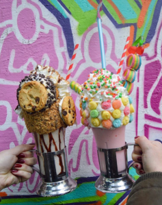 Milk shakes from Black Tap Craft Burgers & Beer. Photo: Company Instagram page