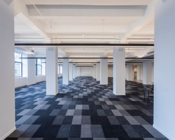 The prebuilt sixth floor at 5 Penn Plaza features ample open space. Photo: Sasha Maslov/For Commercial Observer