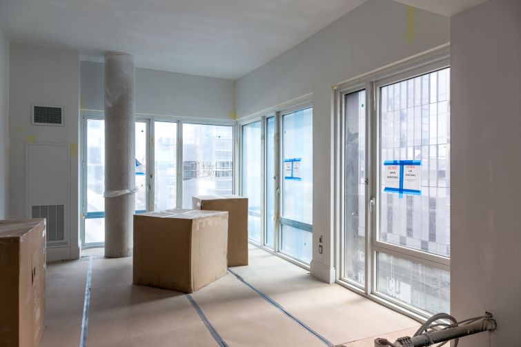 Apartments will have floor-to-ceiling windows. Photo: Melissa Goodwin/For Commercial Observer