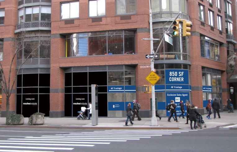 Roche Bobois' future space at 2040 Broadway. Photo: Sherwood Equities