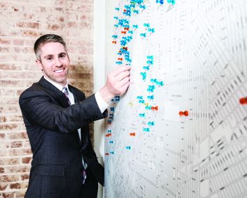 Dan Marks, partner at TerraCRG at their offices in Prospect Heights, Brooklyn.