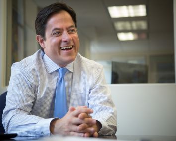NYC Councilman Dan Garodnick speaks during an interview in his office in New York, U.S., on Tuesday, August 2, 2015. Photo: Michael Nagle
