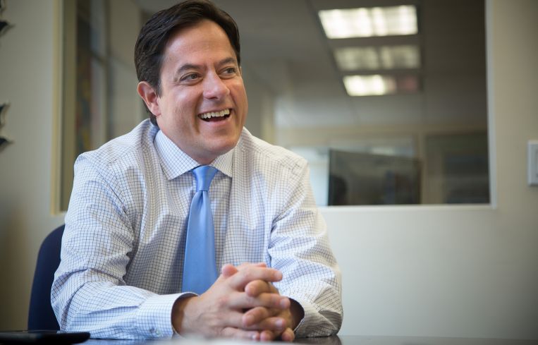 NYC Councilman Dan Garodnick speaks during an interview in his office in New York, U.S., on Tuesday, August 2, 2015. Photo: Michael Nagle
