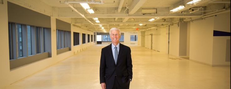 Dan Rashin, co-president and co-chief executive officer of Rockefeller Group, on the 33rd floor of 1271 Avenue of the Americas. Photo: Michael Nagle/for Commercial Observer