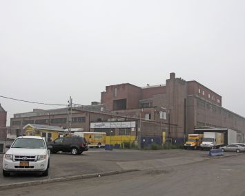 The former Snapple distribution center at 68 Ferris Street is one of several Red Hook sites that Est4te Four is selling. Photo: CoStar Group