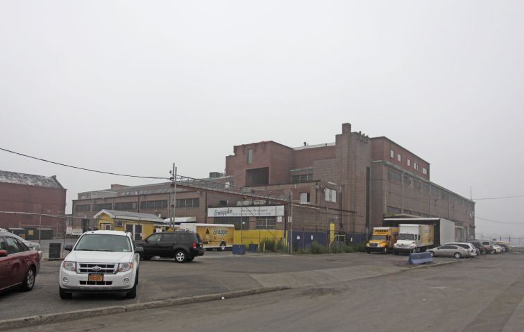 The former Snapple distribution center at 68 Ferris Street is one of several Red Hook sites that Est4te Four is selling. Photo: CoStar Group