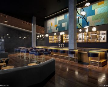WHEN THE LIGHTS GO DOWN: Landmark Theatres will be opening a tricked out cinema at Via 57 West this September, called The Landmark at 57 West. Image: Rael Architectures