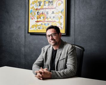 Eran Chen of ODA New York in his office at 250 Park Avenue South. PHOTO: Robert Paul Cohen/for Commercial Observer