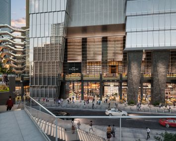 Rendering of the entrance to José Andrés' new food hall at 10 Hudson Yards. Photo: Related Companies and Oxford Properties Group