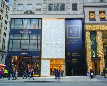 Coach and Stuart Weitzman at 685 Fifth Avenue. Photo: Thor Equities