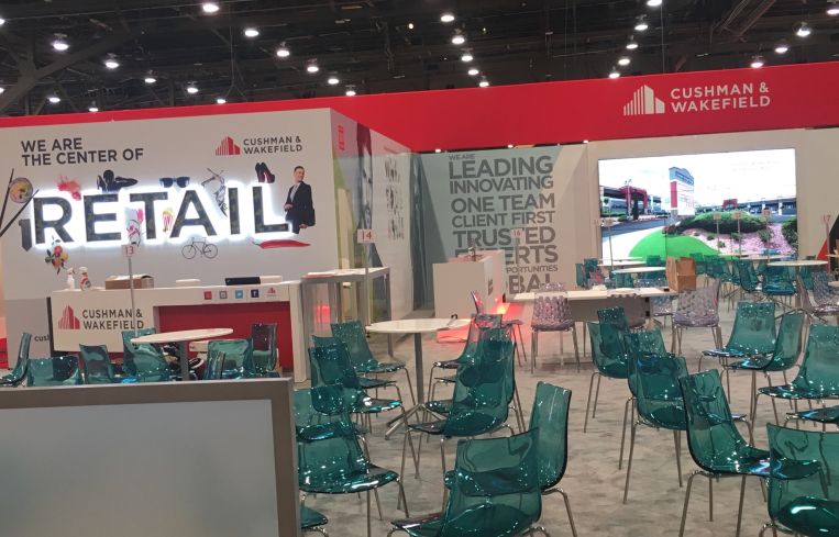 Cushman & Wakefield booth at ICSC. Photo: Lauren Elkies Schram