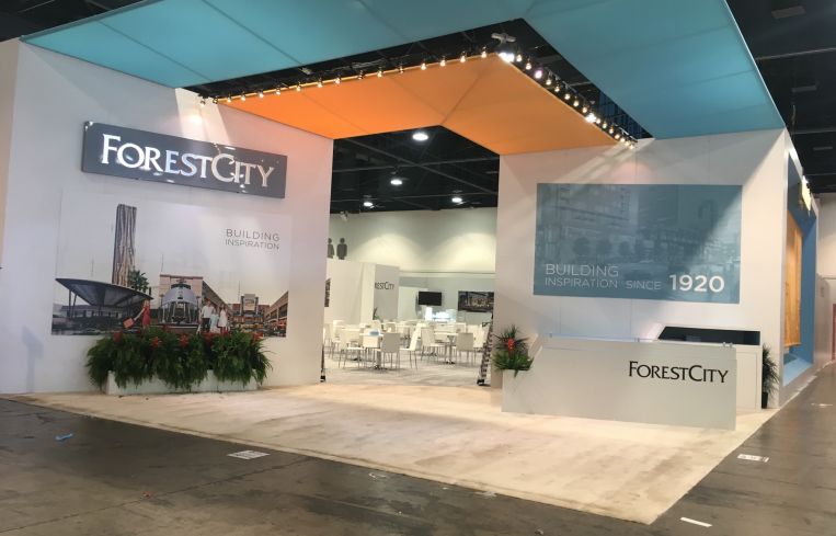 Forest City's booth at the convention. Photo: Lauren Elkies Schram