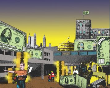 E-commerce giants like Amazon and Wayfair are driving up demand for industrial property as they search for warehouse space to store and distribute their inventory.