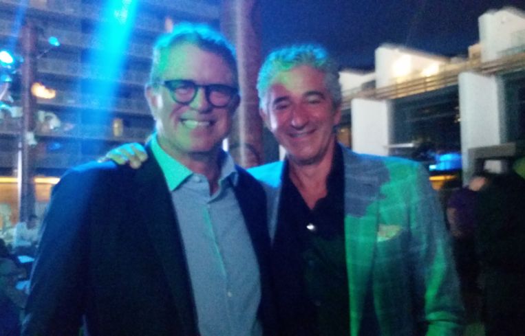 Robert Futterman of RKF and Brad Gerla of CBRE at the RKF party at ICSC. Photo: Lauren Elkies Schram