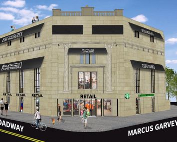Rendering of 774 Broadway. KicksUSA will be to the far left.