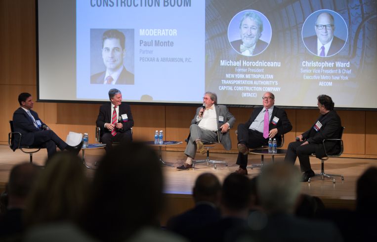 Paul Monte, James Ferrara, Michael Horodniceanu, Christopher Ward, Peter Cavaluzzi. Photo: Aaron Adler/For Commercial Observer.