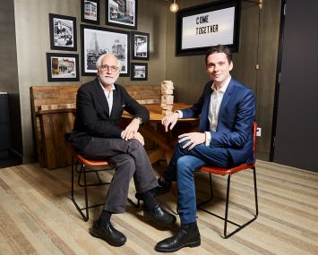 Simon and Sterling Jawitz in Common Baltic at 595 Baltic Street. Photo: Yvonne Albinowski/For Commercial Observer