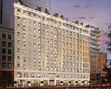 Rendering of the Pioneer Building at 41 Flatbush Avenue. Photo: Quinlan/BLT