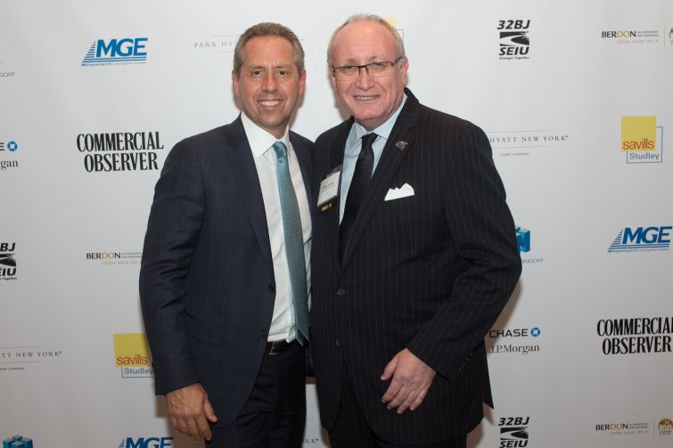 David Falk of Newmark Knight Frank, left, and Bruce Mosler of Cushman & Wakefield.