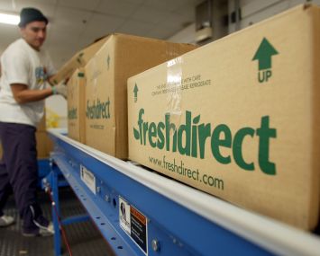 A FreshDirect distribution center.