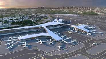 Rendering of the new LaGuardia Central Terminal B.