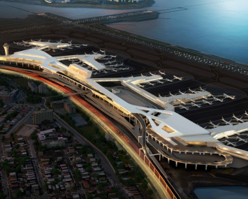 A rendering of the new LaGuardia Airport terminals. Rendering: Governor Andrew Cuomo's office.