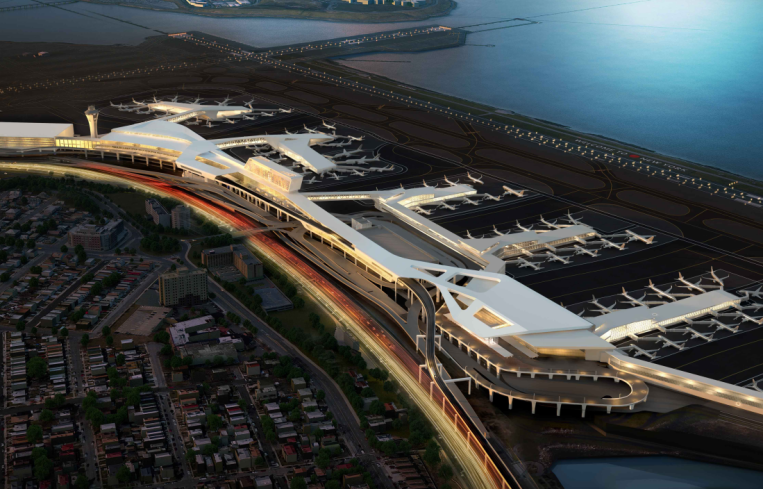 A rendering of the new LaGuardia Airport terminals. Rendering: Governor Andrew Cuomo's office.