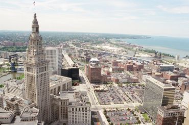 Aerial shot of Cleveland, Ohio. Courtesy: Wikipedia