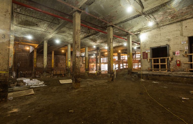 Ceiling heights at 20 Bruckner range from as low as 17 feet to as high as 22 feet. Photo: Emily Assiran/For Commercial Observer