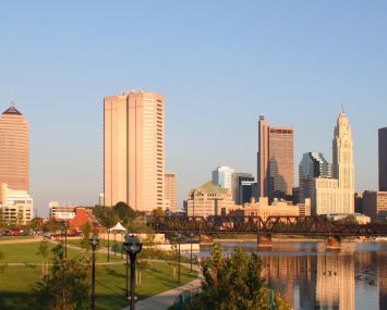 The Columbus skyline.
