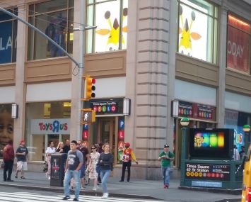 The Toys "R" Us pop-up store at 1466 Broadway.