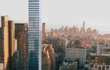 A rendering of 611 West 56th Street. 