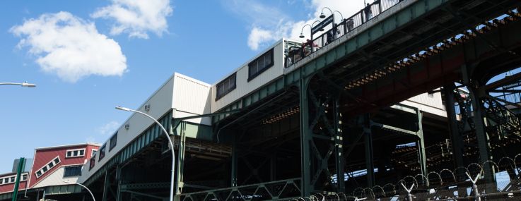 View of Broadway Junction from Van Sinderen Ave. Photo: Emily Assiran for Commercial Observer