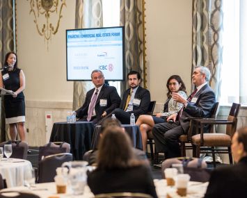 From left to right: Julian S.H. Chung (Fried Frank), Glenn Grimaldi (HSBC), David Perlman (Natixis), Karen Ramos (Credit Agricole) and Jerome Sanzo (ICBC).
