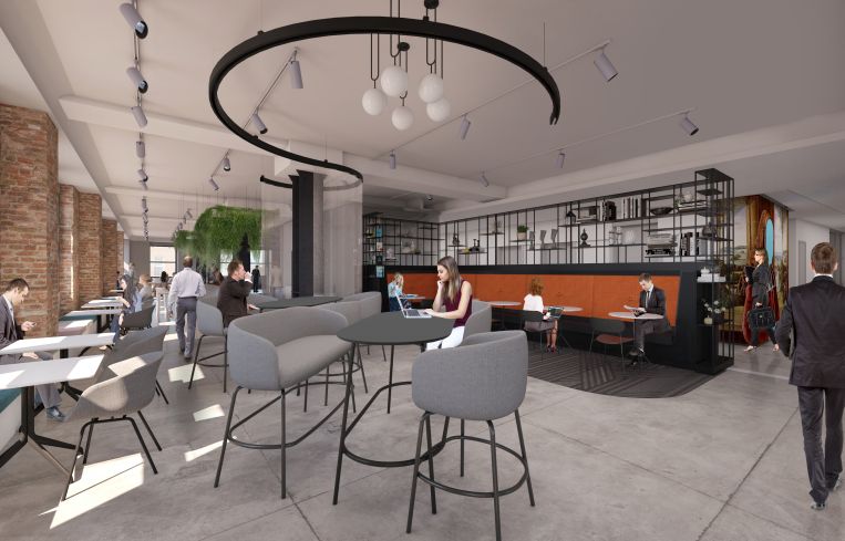 Convene's commons. Rendering: Convene