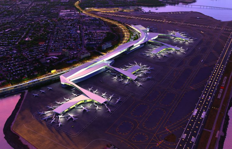 A rendering of the redeveloped LaGuardia Airport.
