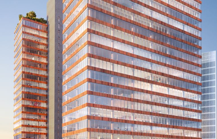 Tishman Speyer's office complex The Jacx in Long Island City, is being constructed by New Line Structures.