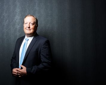 Columbia Property Trust CEO Nelson Mills at Columbia Property Trust's office in 315 Park Avenue South.