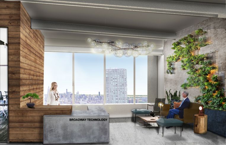 The reception area will also feature a plant wall.