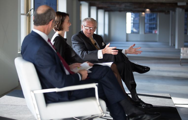 Jessica Lappin and Larry Silverstein talk about the World Trade Center.