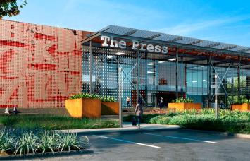 A rendering of The Press. 