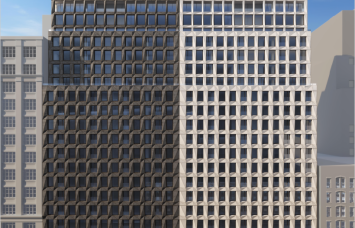 A rendering of the planned Chelsea apartment towers.