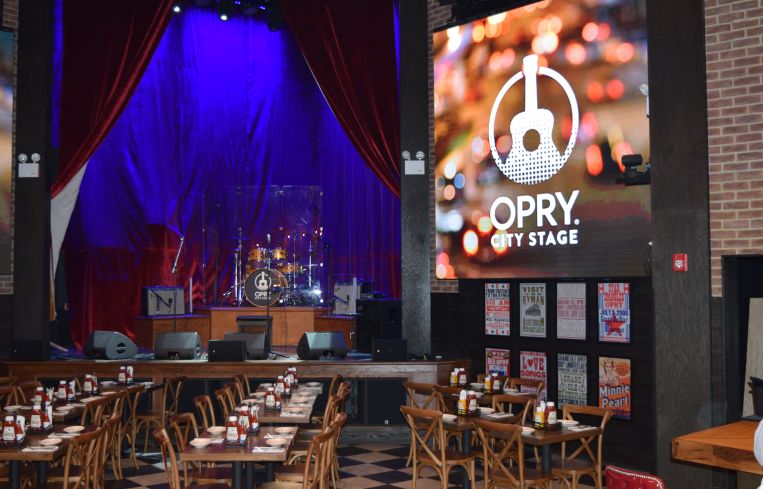 The main stage on the second floor.