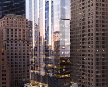 A rendering of 77 Greenwich Street.