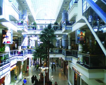 Interior view of West L.A.'s Westside Pavilion mall.