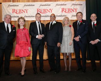 From left: Gene Boniberger, Elizabeth Stribling, Rob Speyer, John Banks, Joanne Podell, Richard LeFrak and Ron Lo Russo.