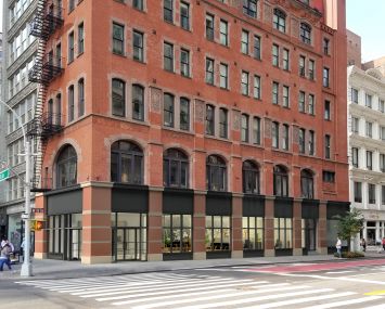 Rendering of the storefronts at 186 Fifth Avenue.